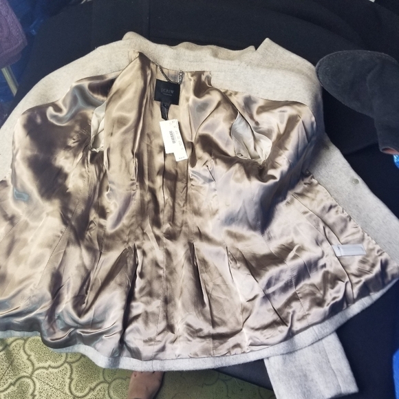 J Crew Collection Winterlude gray blazer new 4 - Picture 8 of 10